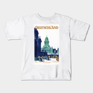 Vintage Travel Poster Germany Deutschland Kids T-Shirt